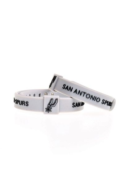 PurpleJam San Antonio Spurs Gray Basketball Nba Adjustable Bracelet