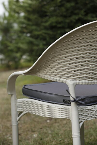 BK exclusive Allium Chair Cushion 5 cm Dark Grey