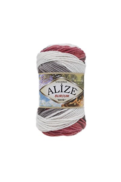 Alize 1984 Model 5 Pieces Burcum Tie-Dye Knitting - Handcrafted Thread and Color Code