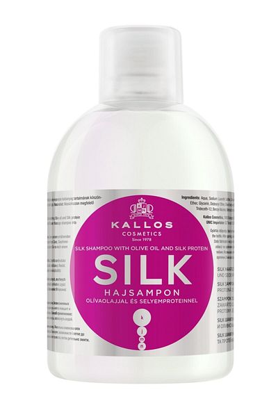Kallos Cosmetics Dry Shampoo with Olive Oil and Silk Protein 1000 ml - for Sensitive and Lively Hair
