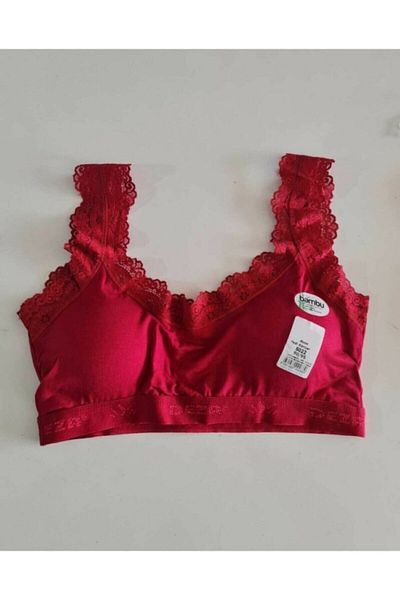 Katmirra Bustieră căptușită din dantelă din bambus moale de damă