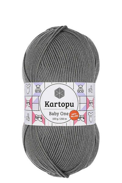 Kartopu Baby One K1921 Dark Gray Antipiling Vest Blanket Scarf Beanie Rope