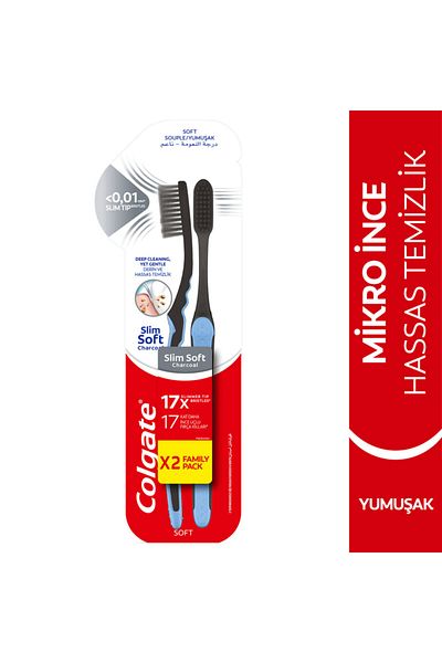 Colgate Micro Fine Sensitive Cleaning Soft Toothbrush 1+1