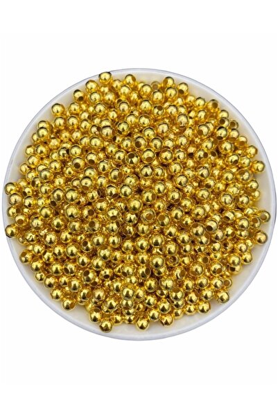 Hedef Bijuteri 6 مللي متر ذهبي/أصفر ذهبي اللون معدن الحديد الكرة الخرز ، صنع ...