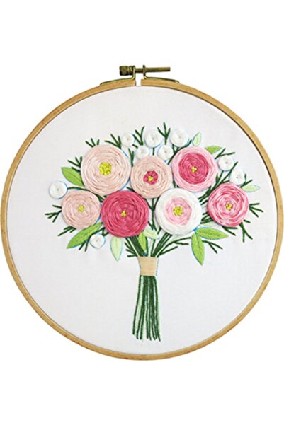 Genel Markalar Kasnaklı Goblen Etamin Nakış Işleme Seti 20x20 Cm 511213