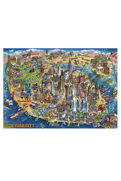 EDUCA Puzzle New York Citys Map 500 Piece Puzzle 18453