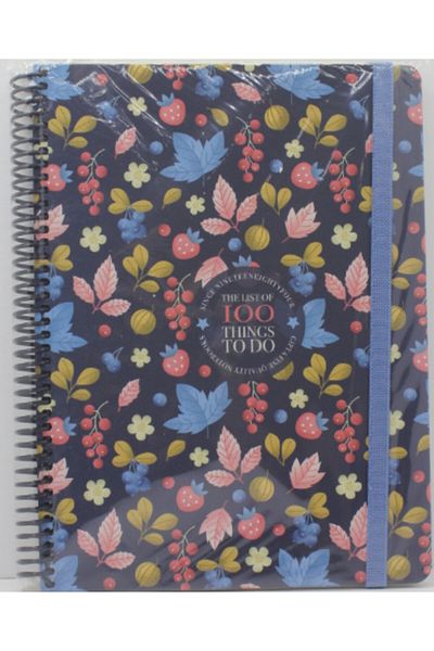 Gıpta 100 Things Spiral Bound Hard Cover Notebook 19X26 120 Sheets Checkered