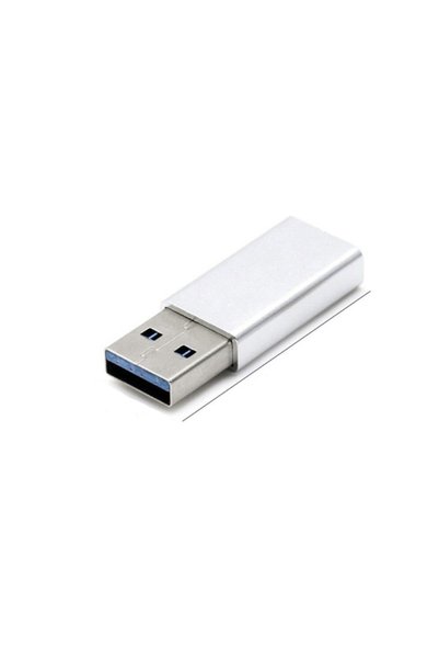 Streak Erkek Usb To Dişi Type-c Data Çevirici Otg Adaptör Metal - Beyaz