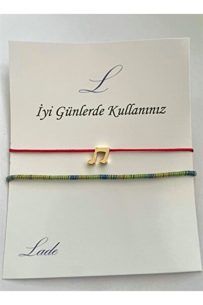 Lade خلخال ملاحظة الذهب الأحمر والأخضر