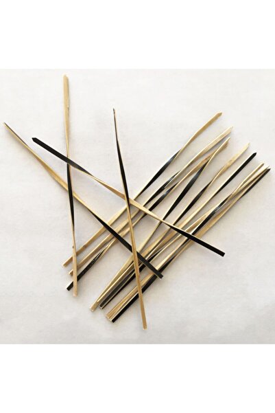 PASTRY PLANET مسواك بورما أسود وخشبي 100 قطعة