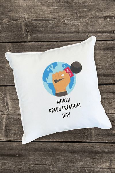 Yaprak Hediyelik Newspapers and Press Feast Designed Pillow