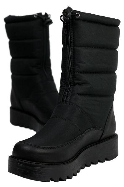OZ AYAKKABI Siyah Kadın Kar Botu
