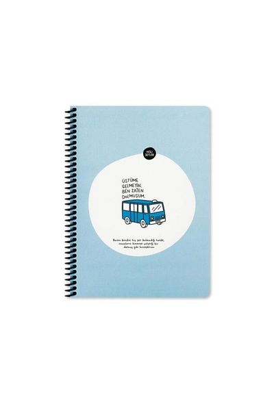 KESKİN COLOR Hisli Şeyler Caiet pe spirală 16,5x22,5 cm 80 Yp Linie - Nu mă suprapune