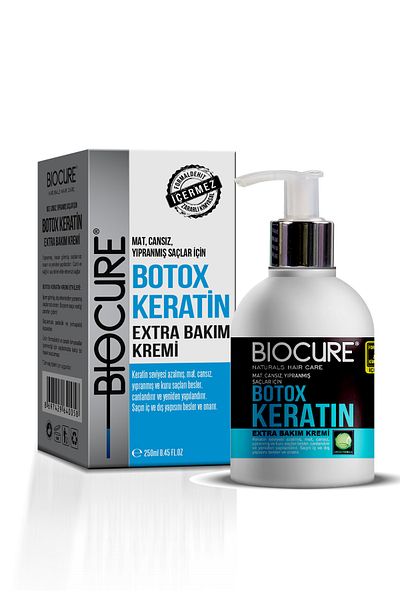 Biocure Keratin Botox Repair - Salt-Free and Purifying Shampoo, Structuring and Plumping - Botox