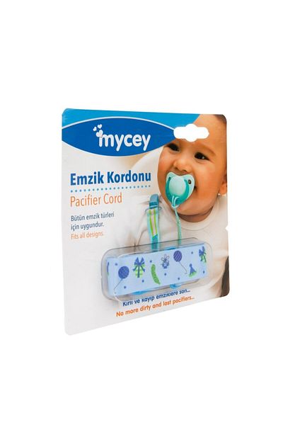mycey Party Time Pacifier Strap - Cord