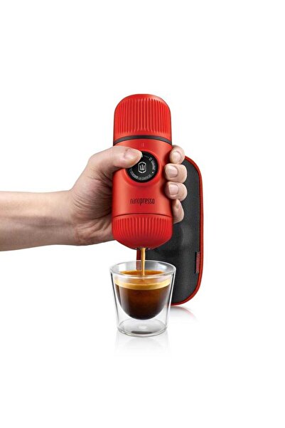 Wacaco Nanopresso Manuel Espresso Makinesi - Lav Kırmızısı