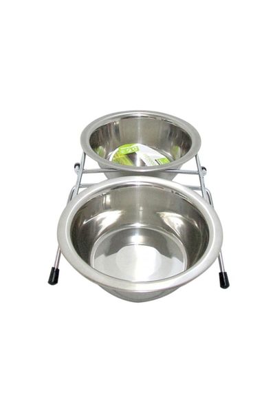 Nunbell Steel Food Bowl with Double Wire Feet 11 cm