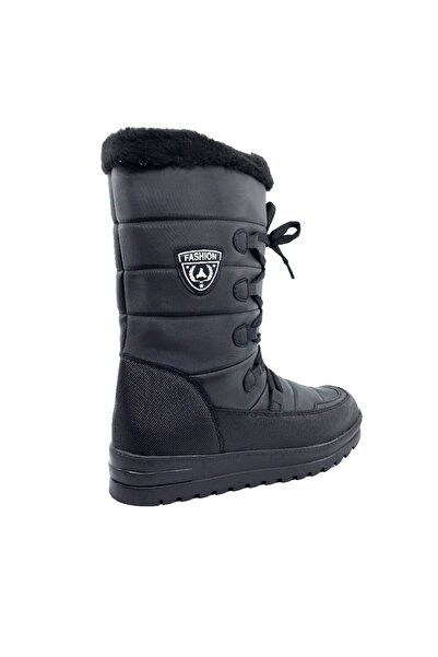 Twingo Winter Thermal Black Women's Snow Boots with Faux Fur Inside 995.