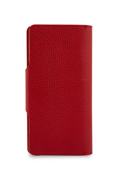 Garbalia Unisex Red Genuine Leather Coin Portfolio Martha