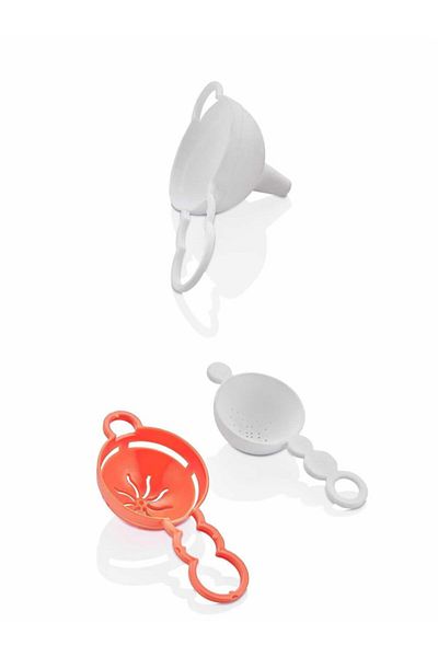 İndiriminVar Mini Kitchen Set - Egg White Separator, Funnel Screen, 3 Piece Set