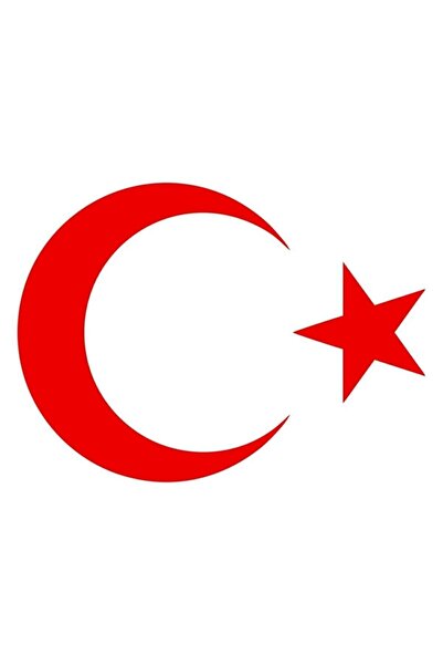 esticker Crescent Star Sticker Turkish Flag Sticker 40 X 29 Cm Red