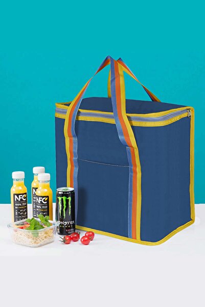 Binbirreyon Buzluk Çanta Soğutucu Çanta 30lt Geniş Hacim Mavi Hd020-1