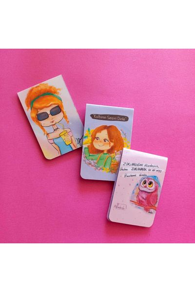 Fatofotofan Listen, Study, Successful 3-Piece Bookmark Set,