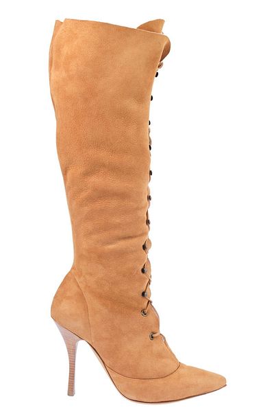 ERMANNO SCERVINO Lace-Up Heeled Long Women's Boots