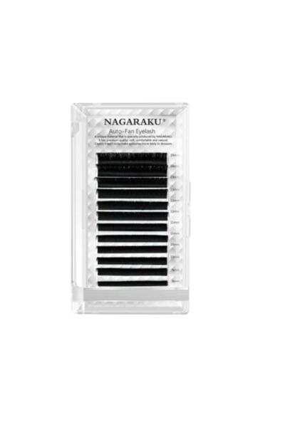 NAGARAKU Ipek Kirpik Auto-fan Çek Bırak Kolay Volüm 0,07d-mix