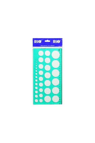 Rio Circle Templated Ruler 1-36 mm
