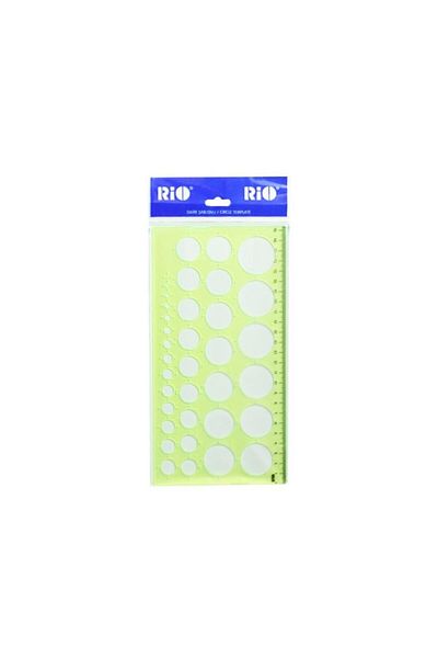 Rio Circle Templated Ruler 1-36 mm