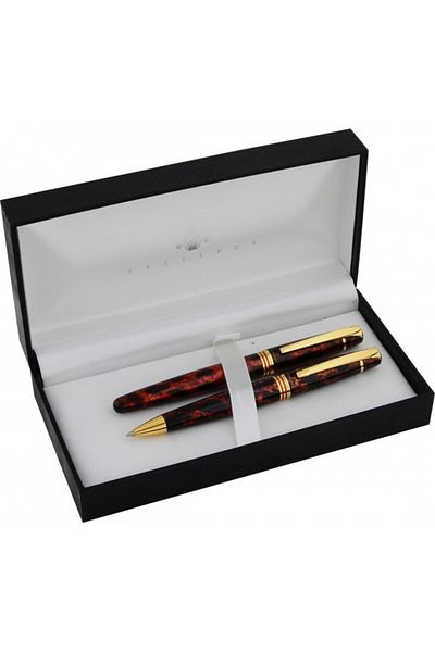 Steelpen Planet Fountain Ballpoint Pen Set Brown Black 0026dt