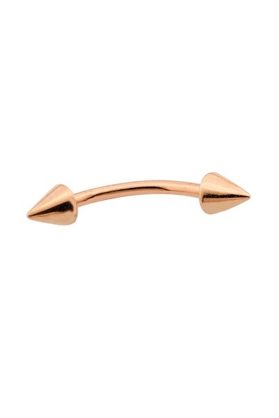 Dianora Piercing Rose Gold Eyebrow Rook Piercing