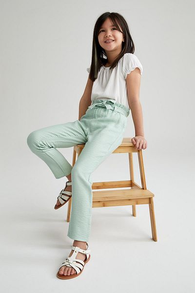 DeFacto Girls Paperbag Fit Woven Pants