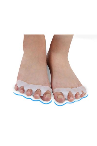 Ecoform 5 Finger Silicone Toe - 1 Pair Skin Separating Protective Toe