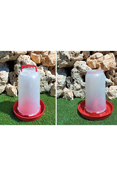 Doğalsan Tarım 2 Li Set 4 Lt Suluk 4 Kg Yemlik Tavuk Yemliği Tavuk Suluğu Civ...