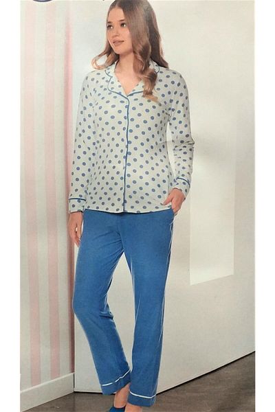 DOWRY Set de pijama Polar cu nasturi frontale