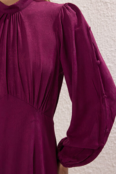 Trendyol Modest Φόρεμα με κουμπιά με λουλούδια με λουλούδια με λουλούδια με λουλούδια TCTSS24EB00064