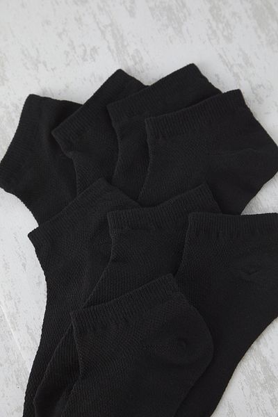 Trendyol Collection Schwarzes Unisex-Set mit 8 atmungsaktiven Baumwollsocken – TMNSS25CO00016
