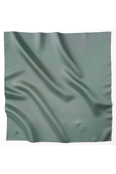 Aker Φουλάρι Tivil - Polyester Twill - Μονόχρωμο - 8742795-954 - Πράσινο