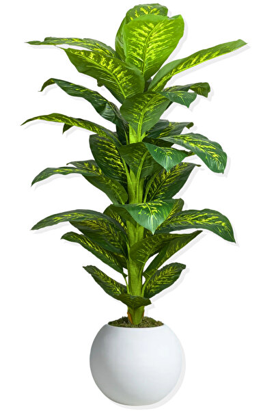 Cihan Çiçekçilik Difen Bahya Yapay Ağaç 160 Cm Küre Saksı