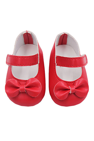 Choice حذاء دمية أحمر بعقدة فيونكة بطول 7 سم للبيع الساخن للدمى الأمريكية مقا...