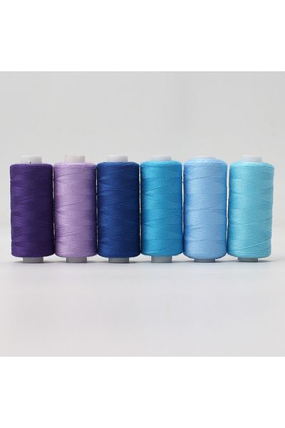 Choice Xx-6lans-5z 6pcs/pack Assorted Colors Sewing Thread Polyester Sewing Thread, For Domestic Diy Sewing