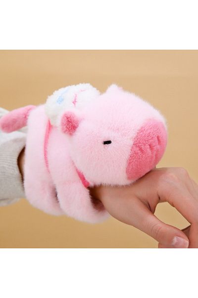 Choice Tail Wagging Pink Wagging Tail Cute Capybara Toy Plush Doll Capybara Plush Papa Circle Cartoon Anima
