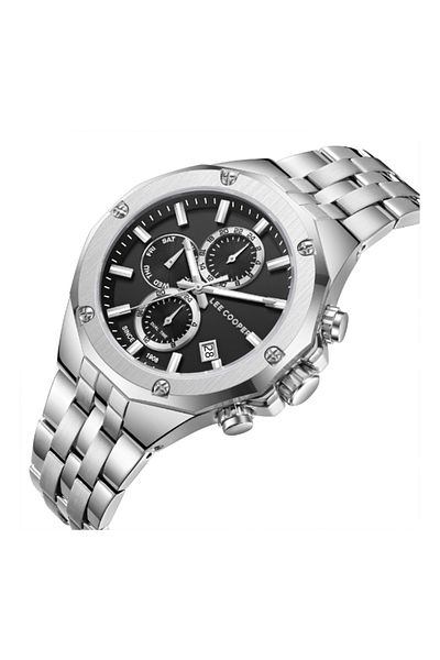 Lee Cooper Men Multi Function Black Dial Watch - LC08104.350