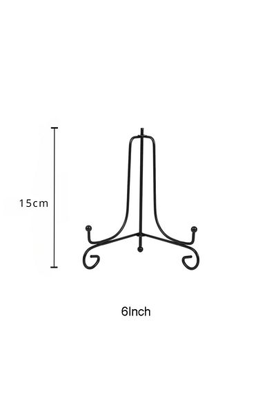 Choice 6inch 1pc Black Iron Diy Craft Bracket Book Holder Photo Pedestal Bowl Picture Frame Plate Rack Disp
