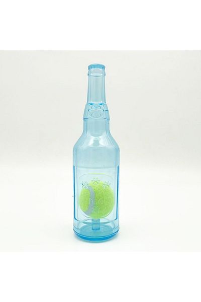 Choice Blue Pet Chew Toy Pet Sound Bite Resistant Molar Floating Rubber TPR Tennis Bottle Pet Bottle Ball S