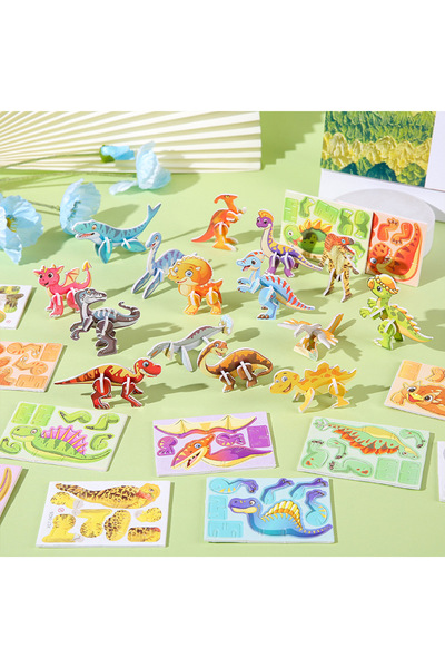 choice2 Random pattern 30pcs 30Pcs Mini Animal DIY Jigsaw Puzzles Toys for Ki...