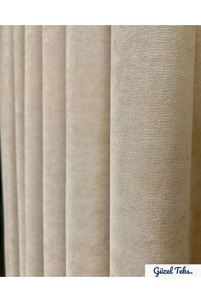 ARONA Velvet Textured Island Phone Curtain Single Wing