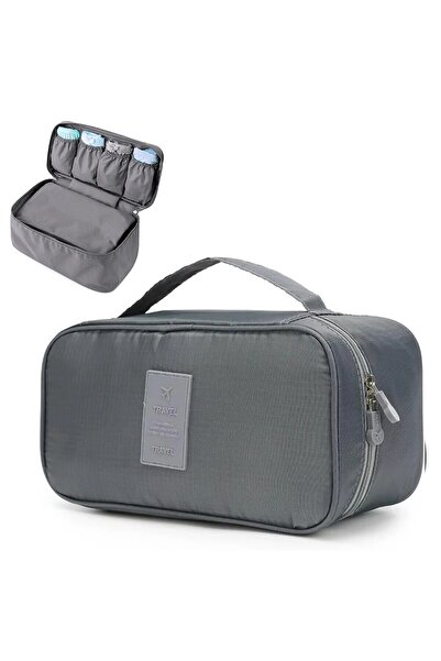 Choice Grey Portable Travel Storage Bag Multi-function Bra Underwear Organize...